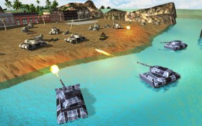 Военная танковая боевая война на воде screenshot 6