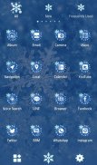 Winter Wallpaper Snowflakes Theme screenshot 1