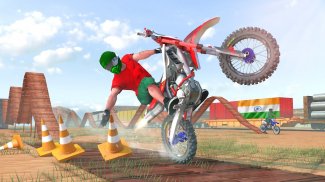 मोटरबाइक स्टंट 3 डी रेसिंग गेम screenshot 3