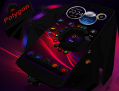 Next Launcher Theme Polygon 3D screenshot 4