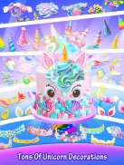 Unicorn Cotton Candy Cake screenshot 4