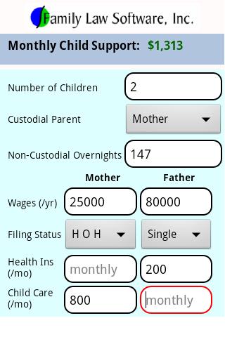 child support calculator