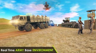 جيش شاحنة نقل القيادة 3D محاكاة screenshot 0