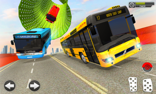 Méga rampe: bus cascades Impossible bus jeux screenshot 2