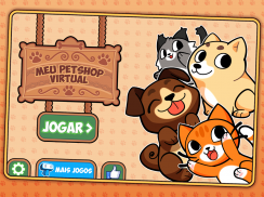 Meu Pet Shop Virtual - Cuide de Animais Fofos screenshot 7