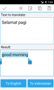 Indonesian english translator screenshot 1