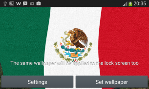 Mexico Flag Live Wallpaper screenshot 5