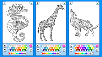 Coloring book Animals Mandala screenshot 5