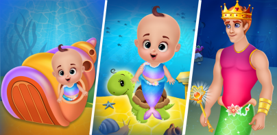 Newborn mermaid care game