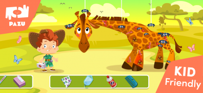 Safari Vet Care games for kids screenshot 2