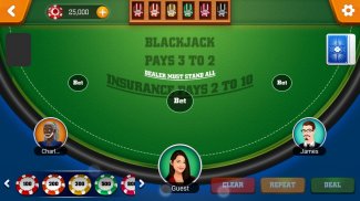 blackjack 21 : Vegas casino free card games screenshot 2