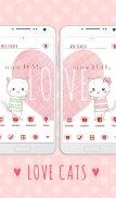 Pair Wallpaper - Love Cats screenshot 0