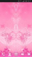 GO Launcher Pink Theme Flowers screenshot 0