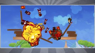 Ninja Bear 🐻 Slingshot Shooter Game screenshot 3