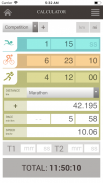 Triathlon time/pace/speed Calculator screenshot 1