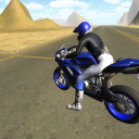 Fast Motorcycle Driver 3D Icon