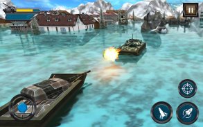 Военная танковая боевая война на воде screenshot 5