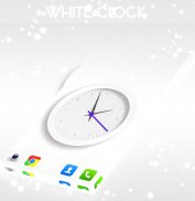 White Clock Live Wallpaper screenshot 3