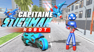 US Robot Stickman Rope Hero - Capitaine American screenshot 4