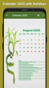 Calendar 2025 with Holidays screenshot 1