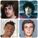 4 immagini un calciatore. Giocatori di calcio!