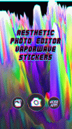 Vaporwave aesthetics adesivos para fotos screenshot 0