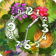 Flower Parade Clock widget screenshot 2