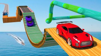 Impossible Car Racing Tracks screenshot 1