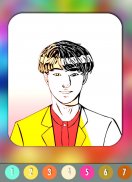 BTS Coloring Book HD screenshot 1