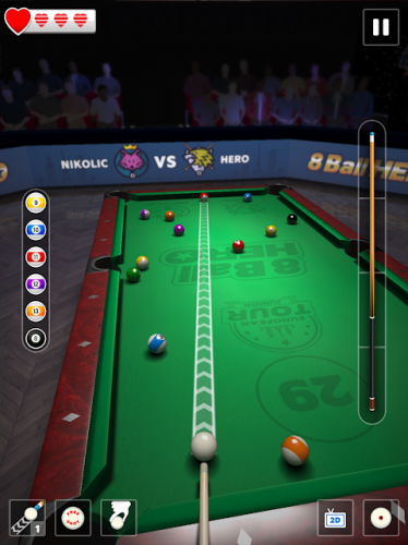 8 Ball Hero - Pool Billiards Puzzle Game screenshot 2