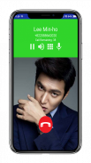 Fake Call Prank Lee min-ho screenshot 1