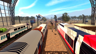Train Racing Simulator: бесплатные поезда игры screenshot 2