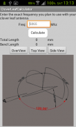 FPV Clover Antenna Calculator screenshot 2