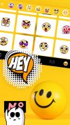 Rolling Happy Emoji Keyboard Background screenshot 4