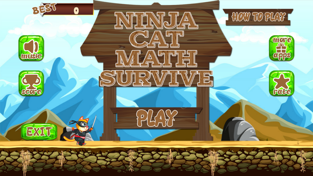 Ninja Cat Math Survive Download APK for Android Aptoide