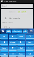 Blau-Tastatur für Android screenshot 4