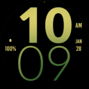Green Yellow Large Watch Face Icon