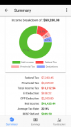 Canadian Income Tax Calculator screenshot 1