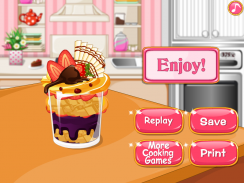 Pastel de cocina juego helado screenshot 4