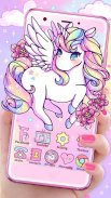 Cute Unicorn Themes HD Wallpapers screenshot 1