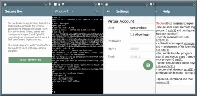 SecureBox-ssh,sftp,scp and etc
