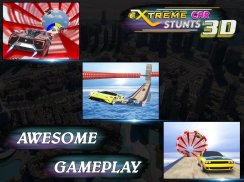 3D Extreme Car Stunts: Simulator Mobil Balap Turbo screenshot 1