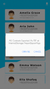 Import Export Contacts screenshot 1