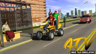 ATV Bike City Taxi Cab Simulator screenshot 1