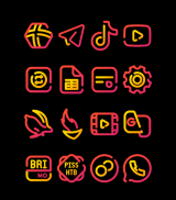 Red Carpet - Lines Icon Pack screenshot 2
