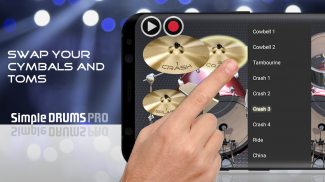 Simple Drums Pro - ชุดกลอง screenshot 7