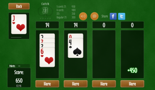 Catch 21 Blackjack Jogo screenshot 1