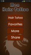 Men Hairstyle Tattoo screenshot 0