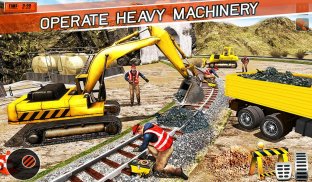 Heavy Machines Train Track Construction Simulator screenshot 7