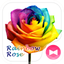 Rainbow Rose Icon